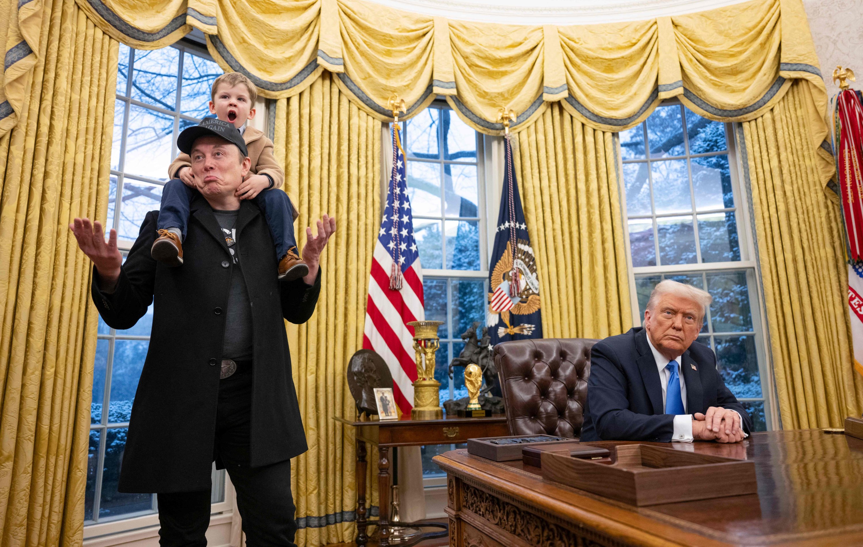 Elon Musk at the White House.